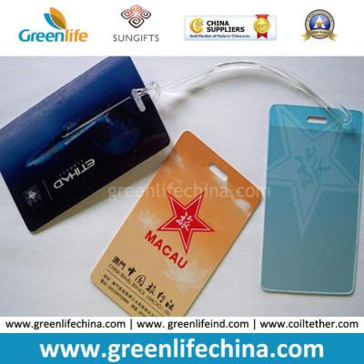 China Promotion Customized PVC Printed Luggage Tag and Loop for sale