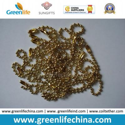 China Fashionable Hot Selling Shinny Golden Metal Snake Ball Chain for sale