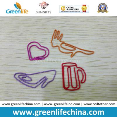 China Fashionable Cup Bird Heart Shoes Shape Custom Paper Metal Clips for sale