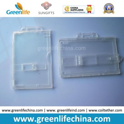 China Transparent Clear ABS Security Rigid ID Badge Name Holder for sale