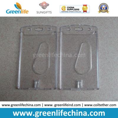 China Hard Plastic Business Name Credit ID Enclosed Card Holders for sale