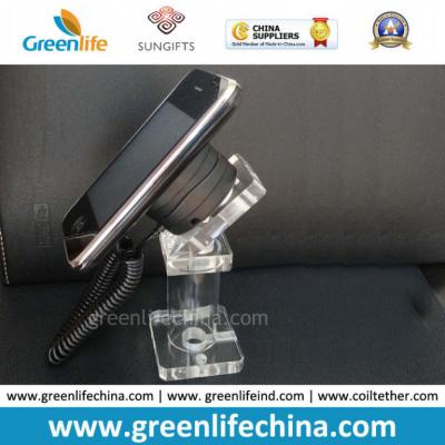 China Simple No Alarming Mobile Phone Display Stand W/Recoiler for sale