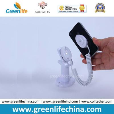 China Mobile Phone Fashionable White Loss Prevention Retail Display Stand for sale