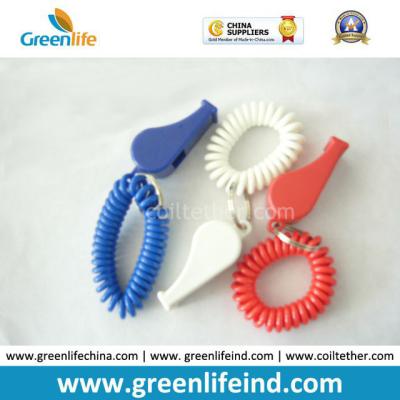 China Stretchable Wrist Coil with Promotional Whistle Comb for sale