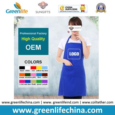 China China factory OEM custom logo printing advertisment apron plain color for chefs butchers for sale