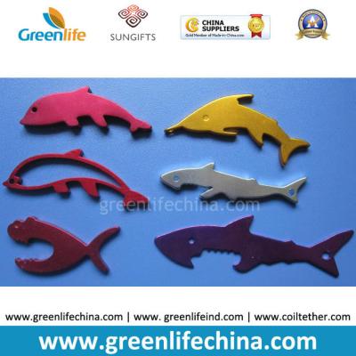 China Fashion Animal Shapes Various Colors Alumimum Promotional Metal Beer Bottle Opener Gift for sale