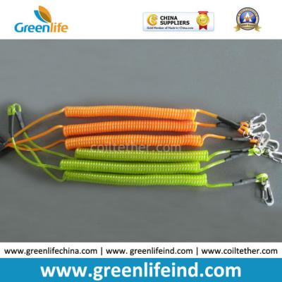 China Colored Steel Spring Coil Tether Protective Lanyard Holder for sale