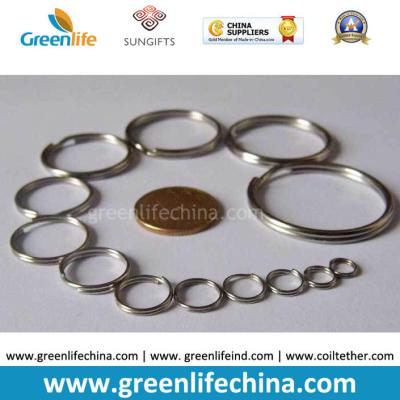 China High Quality Full Sizes Big and Small Stainless Steel Split Key Ring ID Accessory for sale