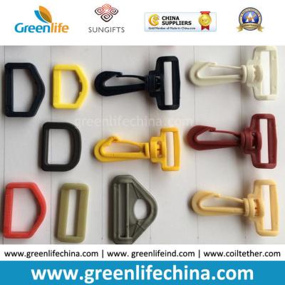 China Swivel Snap Plastic Hook in Custom Colors Different Sizes Available D Ring Belt Accessories for sale