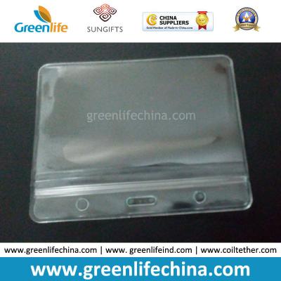 China China Factory Supply Cheap Soft PVC Clear Without Logo ID Name Card Holder Pockets for sale