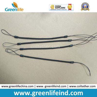 China Slim 1.2mmCoil Line 135MM Unworking Length Flex Mini Solid Black Spiral Cords for sale