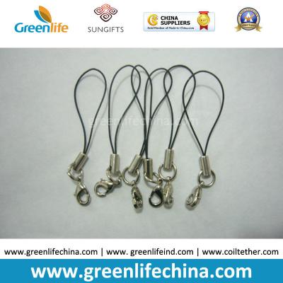 China Standard Nylon Black String Loop with Mini  Lobster Clasp for Attaching Pendants for sale