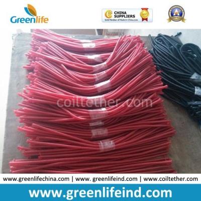 China Custom Red Spiraling Coil Chain Tethers no Hardware for sale