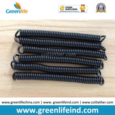 China Top Quality PU Material Spring Stretchy Coil Strap Rope Black Colour for sale