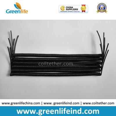 China Protection Tools Need Rein-forced Wire Spring Semifinished Tether Solid Black for sale