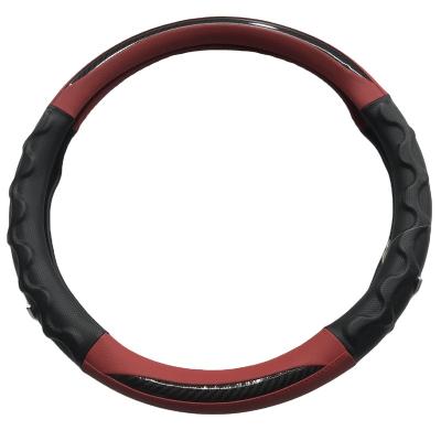 China Carbon Microfiber Durable Durable Fit For Auto Accessories Steering Wheel Cover for sale