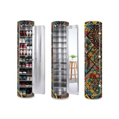 China (Other)Adjustable High Quality Cylindrical PVC Custom Casual Entry Shoes Cabinet for sale