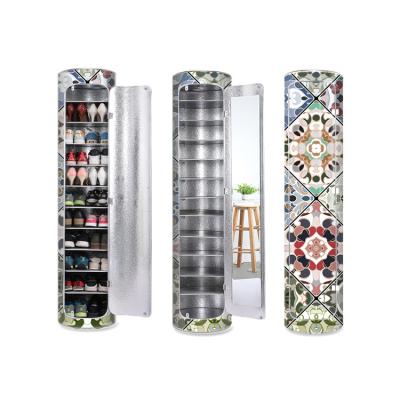 China (Other) High Quality Custom Modern Adjustable Sliding Door Large Capacity Home Living Room Shoe Cabinet for sale