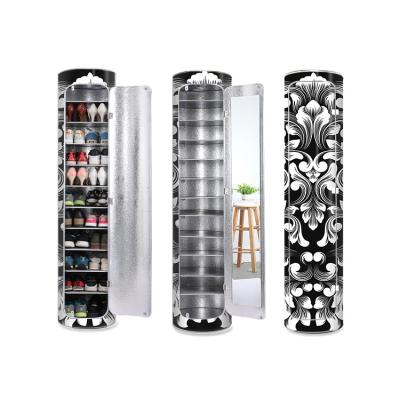 China (Others) Special Adjustable Living Room Furniture Customized Storage PVC Shoe Cabinets With Door for sale