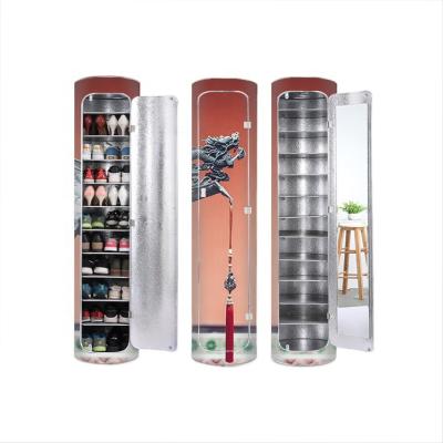 China (Others) Wholesale Environmentally Friendly 360 Adjustable Classic Modern Shoe Rack Rotation Cabinet for sale