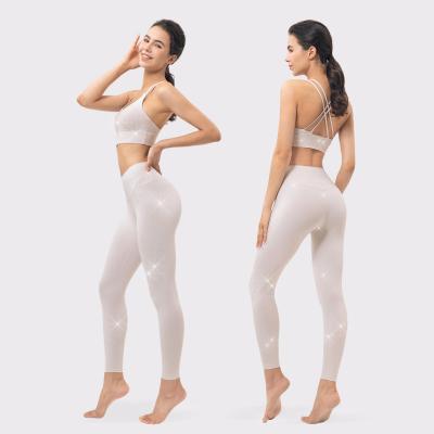 China 2022 Lady Female Gym Wear Custom Activewear Overalls Women's Breathable Sports Fitness Yoga Set Workout Sporty Yoga Sets Fitness for sale