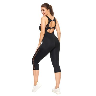 China Plus Size Women's Yoga Suit Breathable Air Suit Women's Yoga Suit Tight And Slim One-piece Back Set for sale