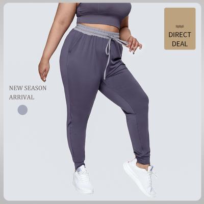 China Breathable Large Size Quick Dry Yoga Leggings Running Color Blocking Sweat Absorbent Pants Sports Autumn And Winter Casual Pants for sale