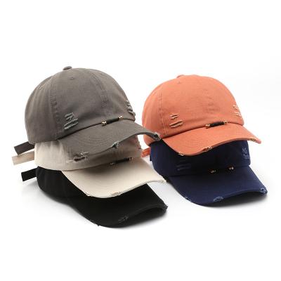 China JOINT Customizable Color Logo Baseball Cap Hat Men's And Women's Sports Hat Pure Cotton Hole for sale