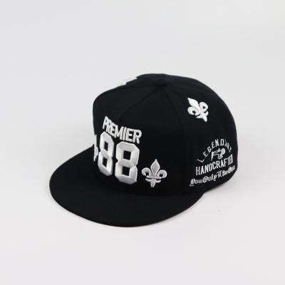 China New JOINT China Factory Custom Cheap Hip Hop Hats Lucky Numbers 88 Snapback Hat Topi for sale