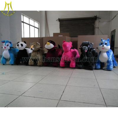 China Hansel Animal Kiddie Rides Animal Walking Toys Plush Motorized Animals for sale