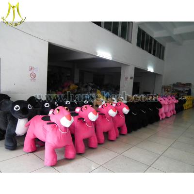 China Hansel 4 Wheels Bicycle Toy Led Wheel Animation Plush Riding Animals Animal Rides for sale