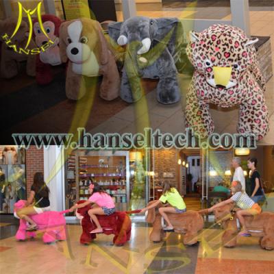 China Hansel 2016 hottest plush ride safari kid rides animal rides supplier in Guangzhou for sale