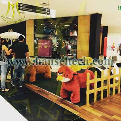 China Hansel mechanical plush animal ride on toy from china animal ride for mall for sale