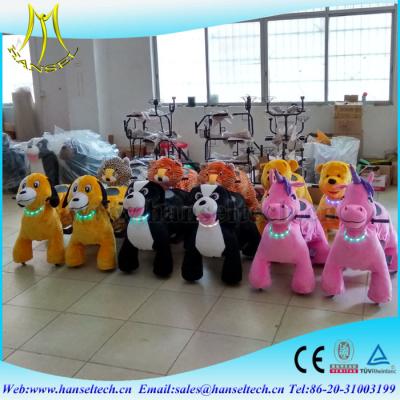 China Hansel hot sale funny stuffed animals scooters in mall unicorn electric ride for sale