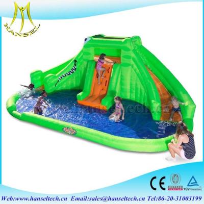 China Hansel commercial outdoor use chldren party equipment inflatable jumping water slide for sale