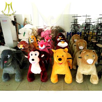 China Hansel happy ride toy animal scooter ride hot in shopping mall kiddie machines toy slot machine	for shopping mall for sale