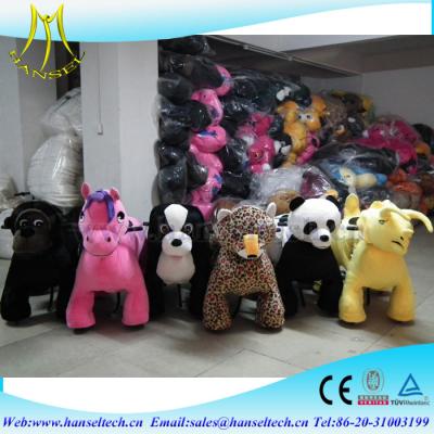 China Hansel electric riding animals 4 whees bikes baby horse rider places with rides for kids amusement family ride on car for sale