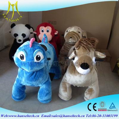 China Hansel indoor and outdoor ride on party animal toy mall animal electric ride led necklace happy ride toy animal for sale