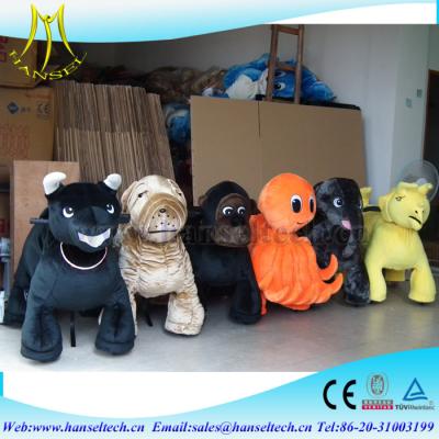 China Hansel  kids park games products kids play ground equipment park rides wholesale amusement electrical animal toy car for sale