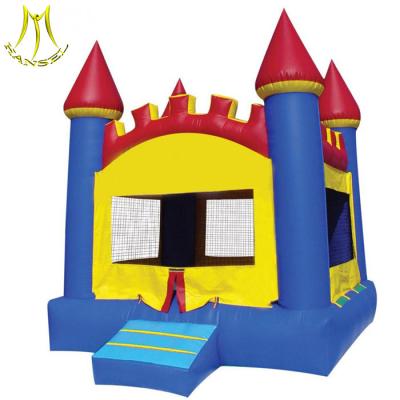 China Hansel  Grade A PVC tarpaulin inflatable play center inflatable castle house entertainment for sale