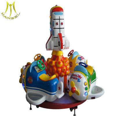 China Hansel  Outdoor amusement equipment amusement park rides luxury kids 4seats carousel plane for sale for sale