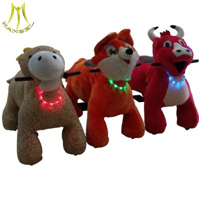 China Hansel plush electronic Walking plush animal amusement ride for sale for sale