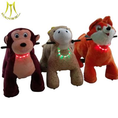 中国 Hansel motorized plush animals electric riding toys electronic riding horse toy 販売のため