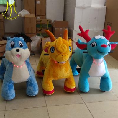 China Hansel  cheap kids plush toy electric cars for kids ride on animal toy unicorn for sale