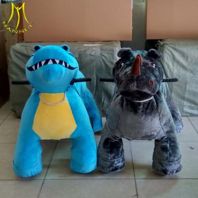 China Hansel electric rideable animal in mall and kids ride on animals amusement park games plush  stuffed  animal for sale