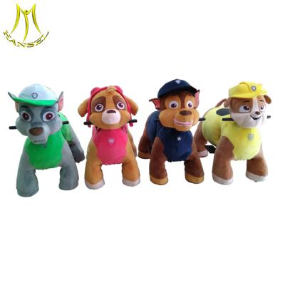 China Hansel 2018 popular plush animal walking rides for mall hot  children paw patrol scooter ride for sale