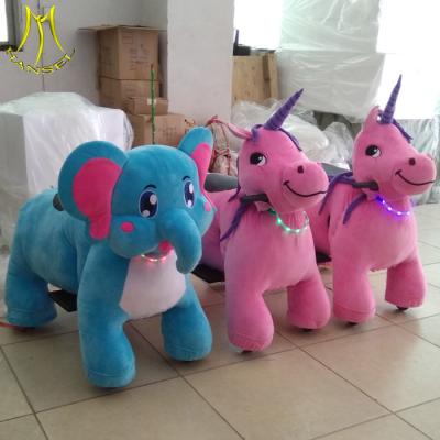 China Hansel  electric stuffed animals adults can ride unicorn stuffed animal for parties for sale