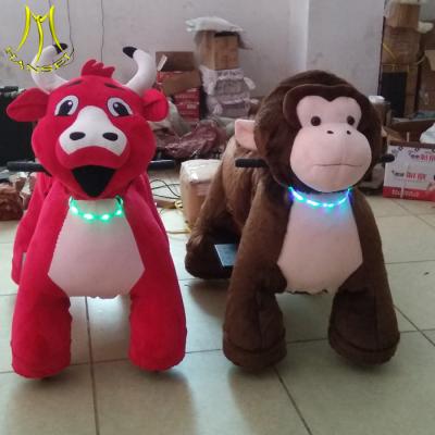 中国 Hansel   fast profits coin operated stuffed animal monkey plush electrical animal toy car 販売のため