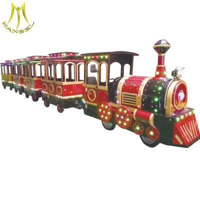 中国 Hansel indoor and outdoor children amusement park track train rides electric 販売のため