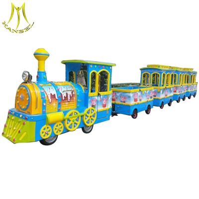 中国 Hansel  Battery power indoor kids electric amusement train for shopping mall 販売のため